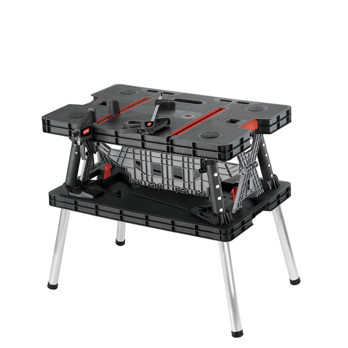 Heavy Duty Folding Workbench Table – Portable DIY Workstation with Adjustable Clamps