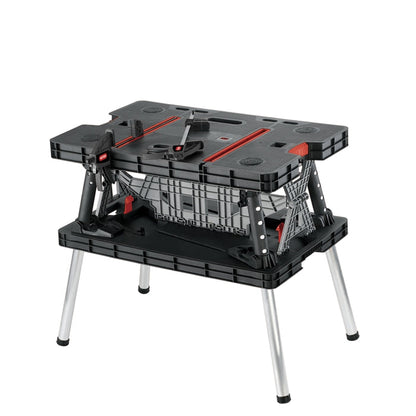 Heavy Duty Folding Workbench Table – Portable DIY Workstation with Adjustable Clamps