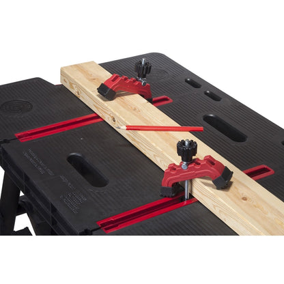 Heavy Duty Folding Workbench Table – Portable DIY Workstation with Adjustable Clamps